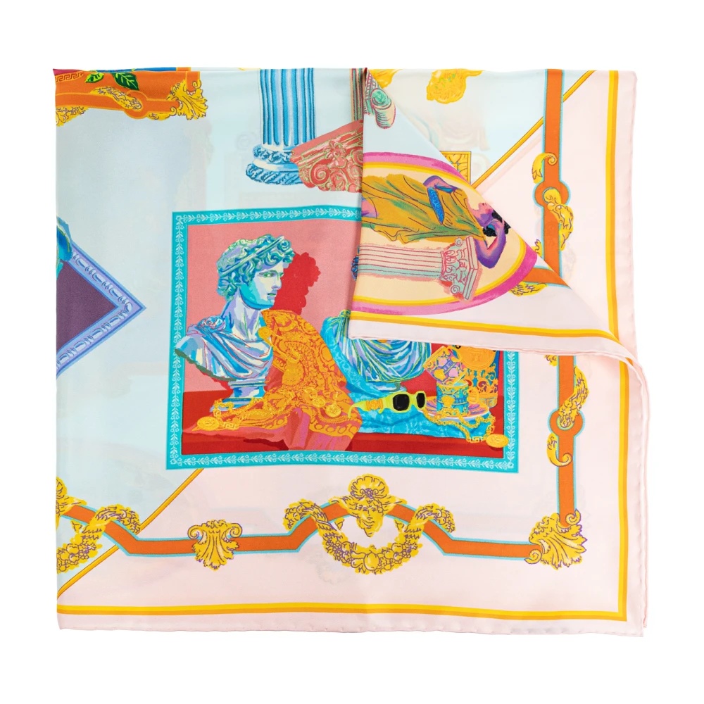 SILK SCARF WITH VERSACE GALLERY PRINT - 1