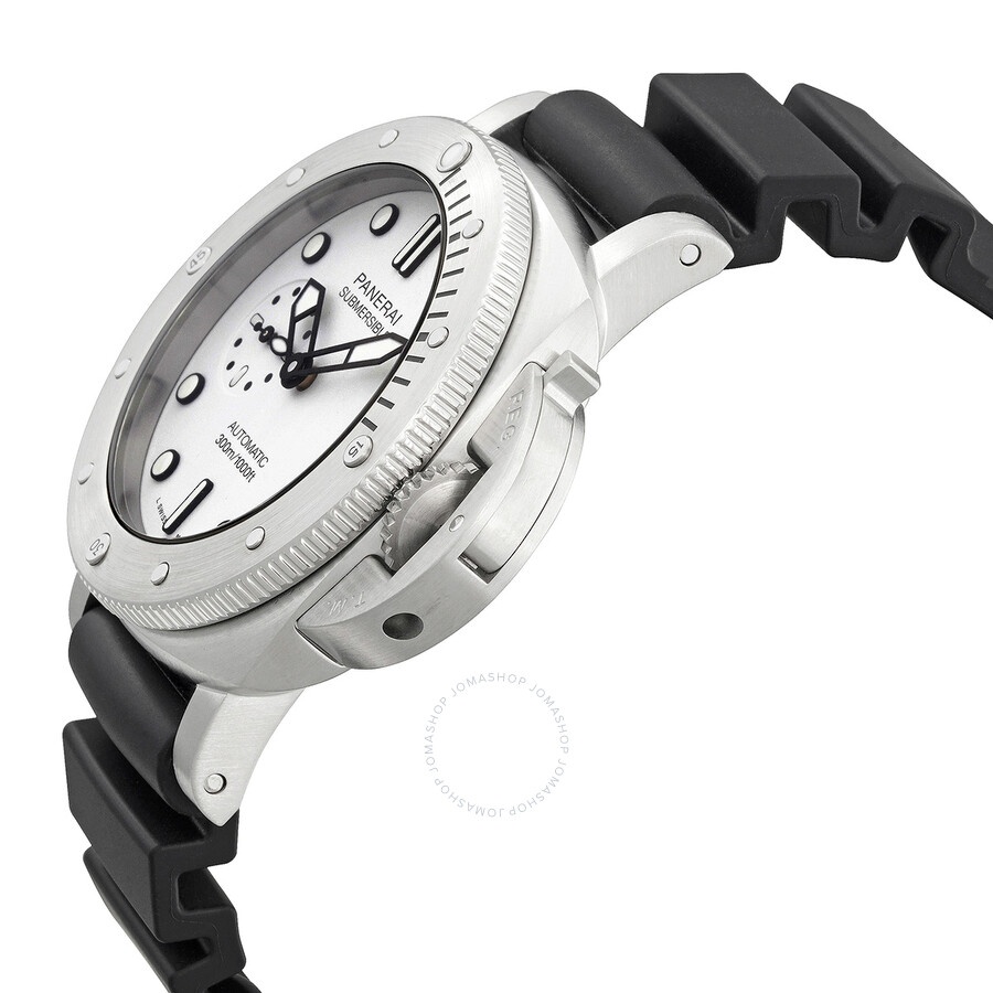 Panerai Submersible Bianco Automatic White Dial Men's Watch PAM02223 - 2