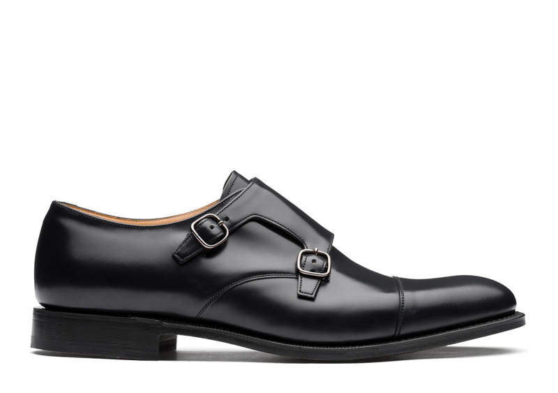 Detroit Polished Binder Monk Strap Black - 1