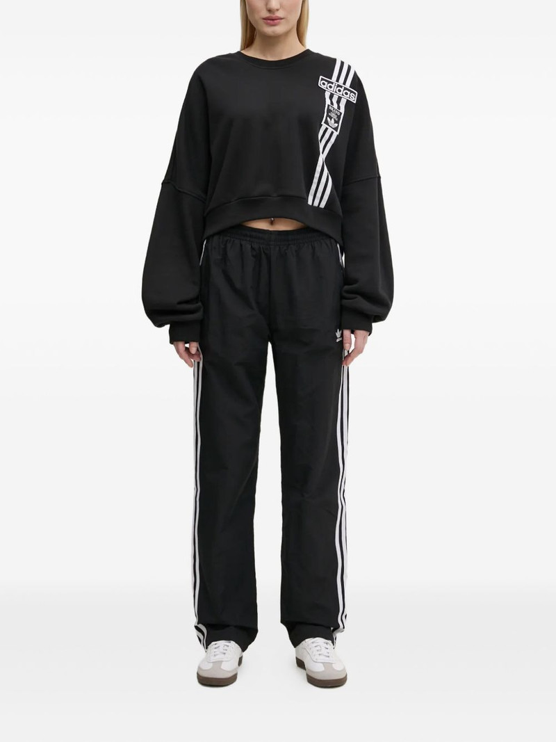 adidas 3-stripe cropped sweatshirt outlook