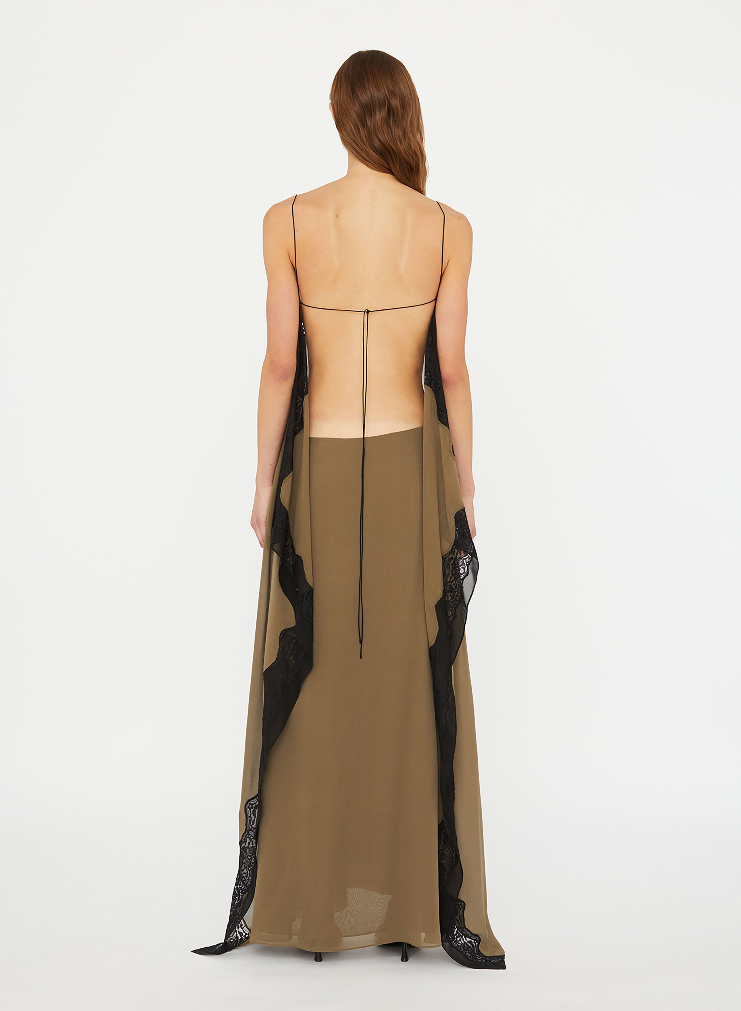 Verve Lace Floating Silk Dress - 2