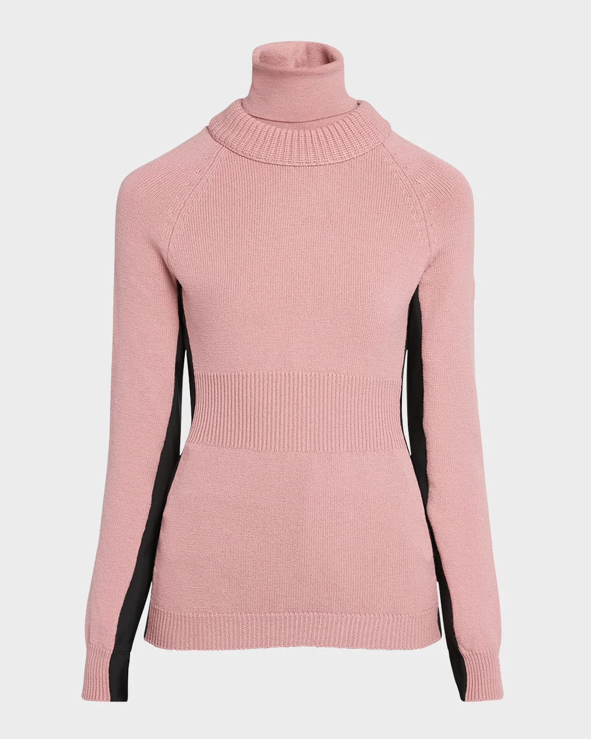 Wool and Fleece Turtleneck Sweater - 1