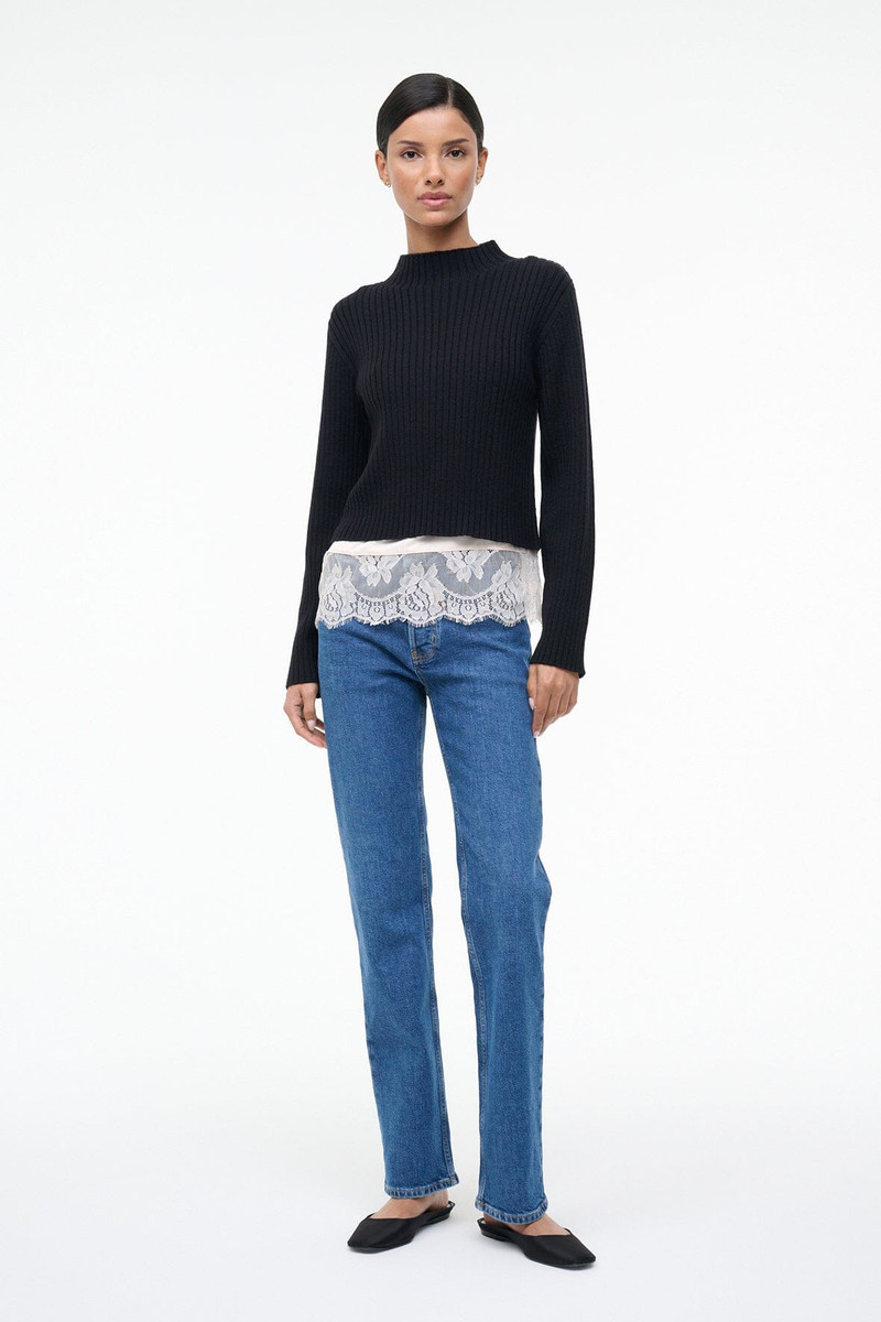 STAUD WILLOW SWEATER BLACK 5