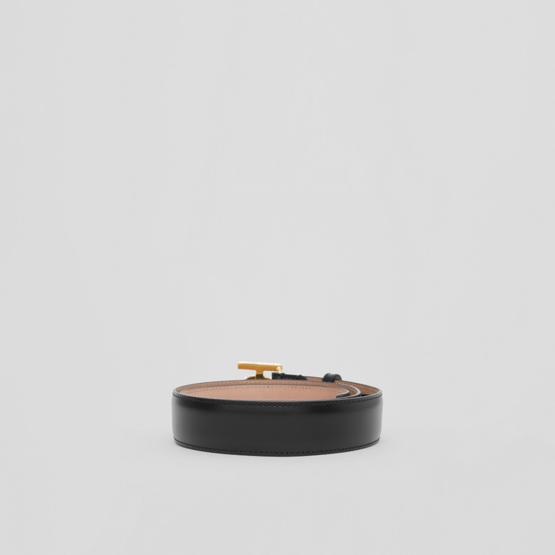 Crystal Monogram Motif Leather TB Belt 5