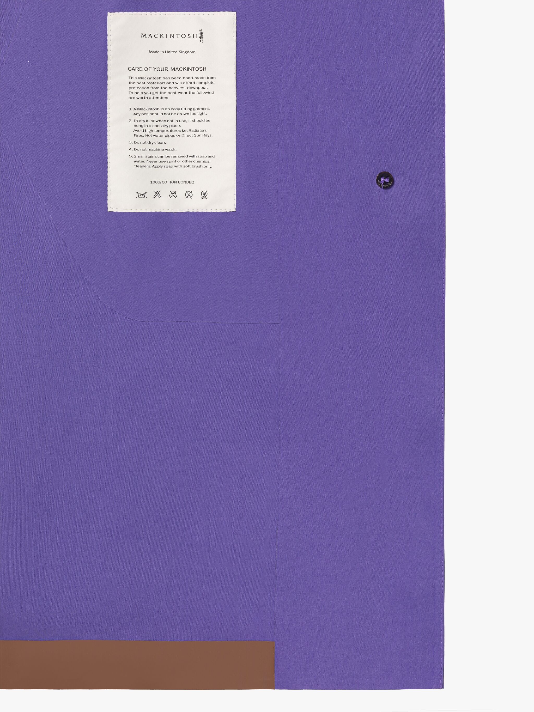 BANTON PURPLE BONDED COTTON COAT - 6