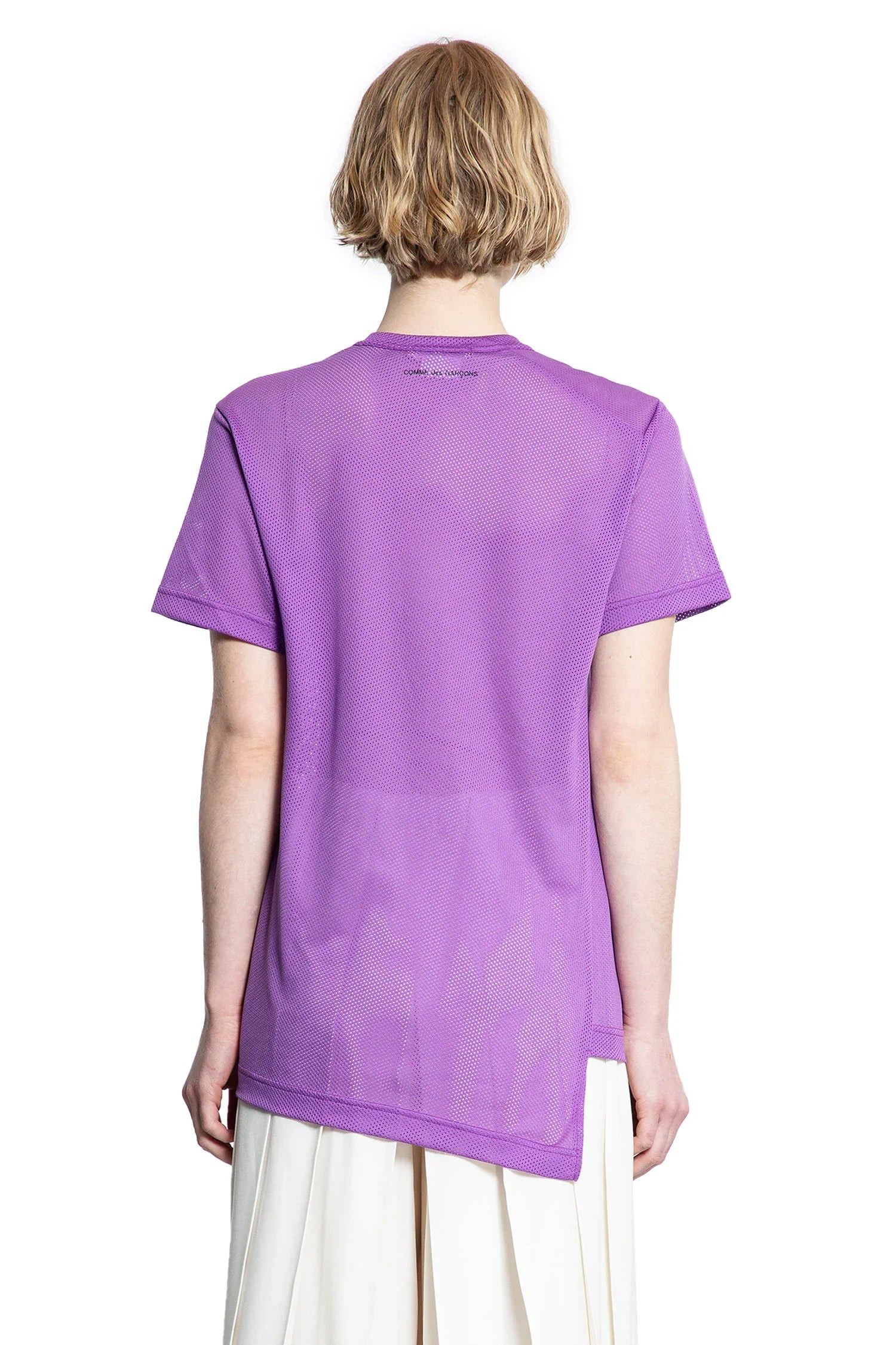 Asymmetric-Nylon-Mesh-T-Shirt - 3