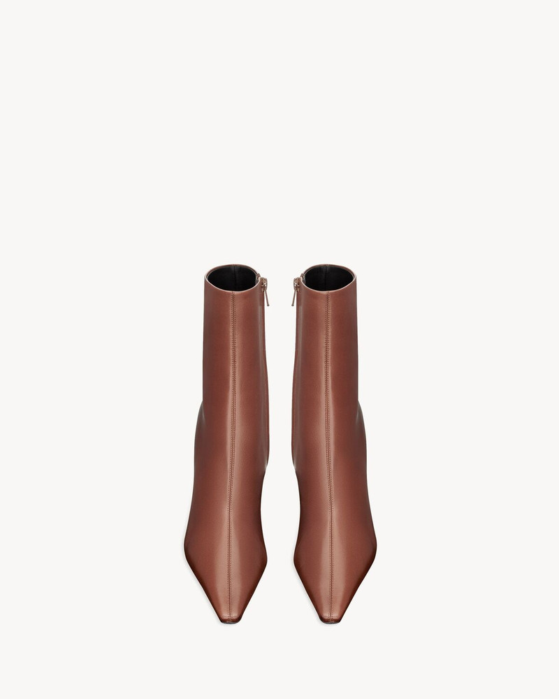 SAINT LAURENT ASHLEY BOOTIES IN SMOOTH LEATHER outlook