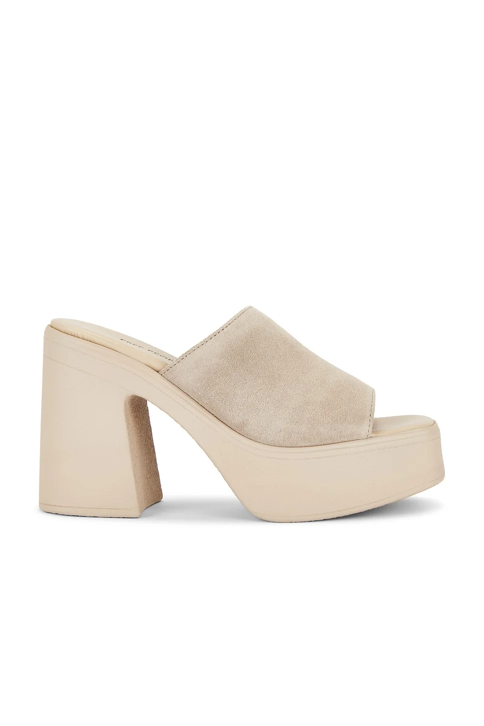 Zoe Platform Sandal In Diamond Suede - 1