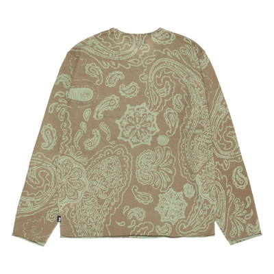 Stüssy Stussy Paisley Sweater 'Brown' outlook