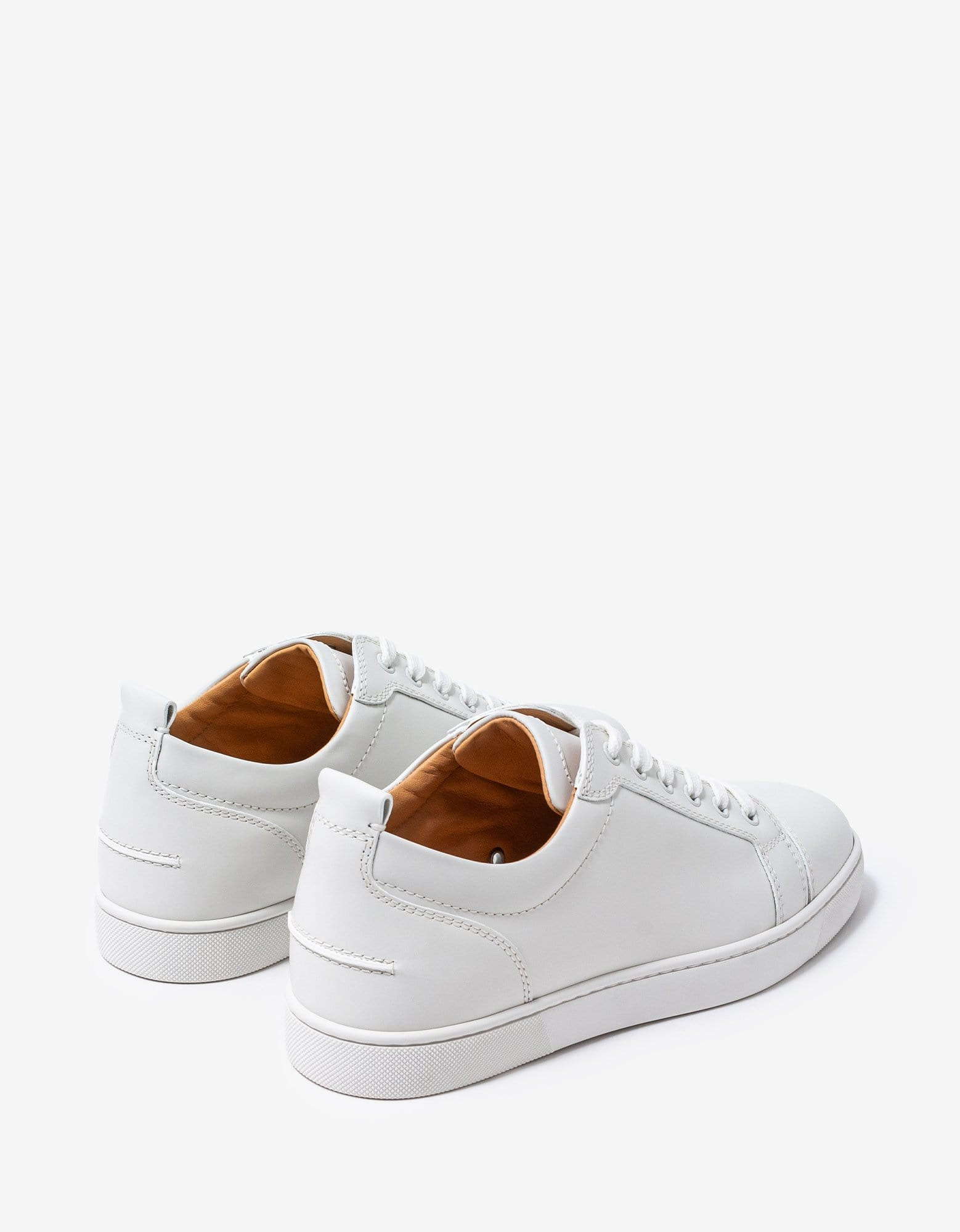Christian Louboutin Louis Junior White Leather Trainers - 6