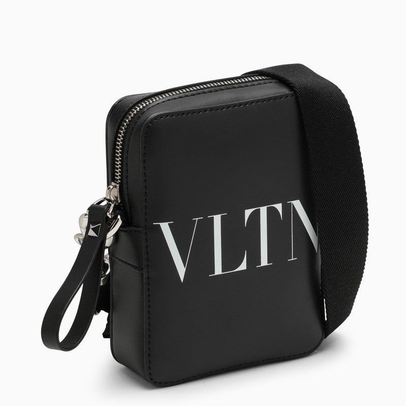 Valentino Garavani Mini Black Leather Shoulder Bag Men - 2