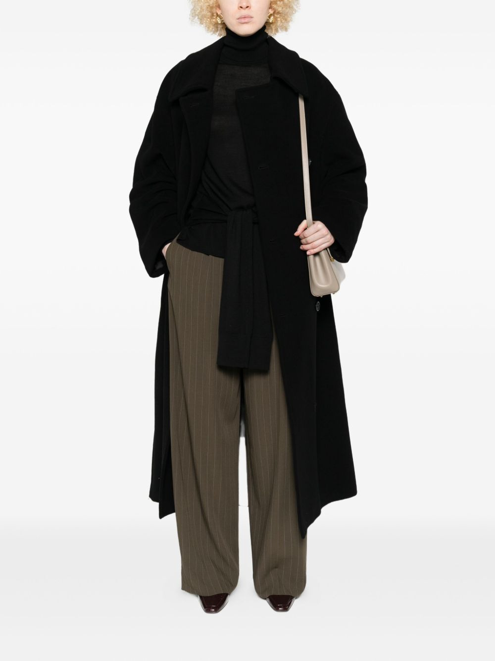 double-breasted buttoned coat - 2