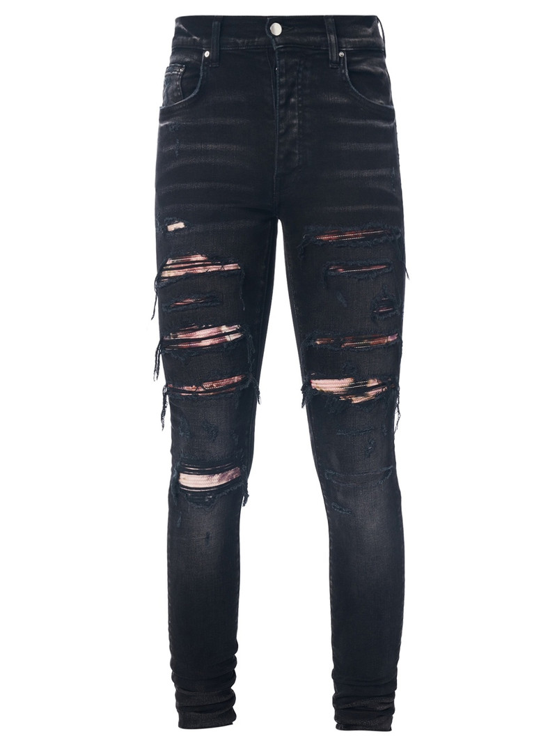 Tie Dye Bandana Thrasher Skinny Jean Aged Black - 1