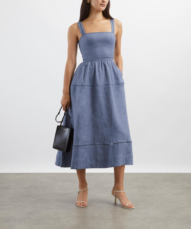 Everett Cornflower Midi Dress 2