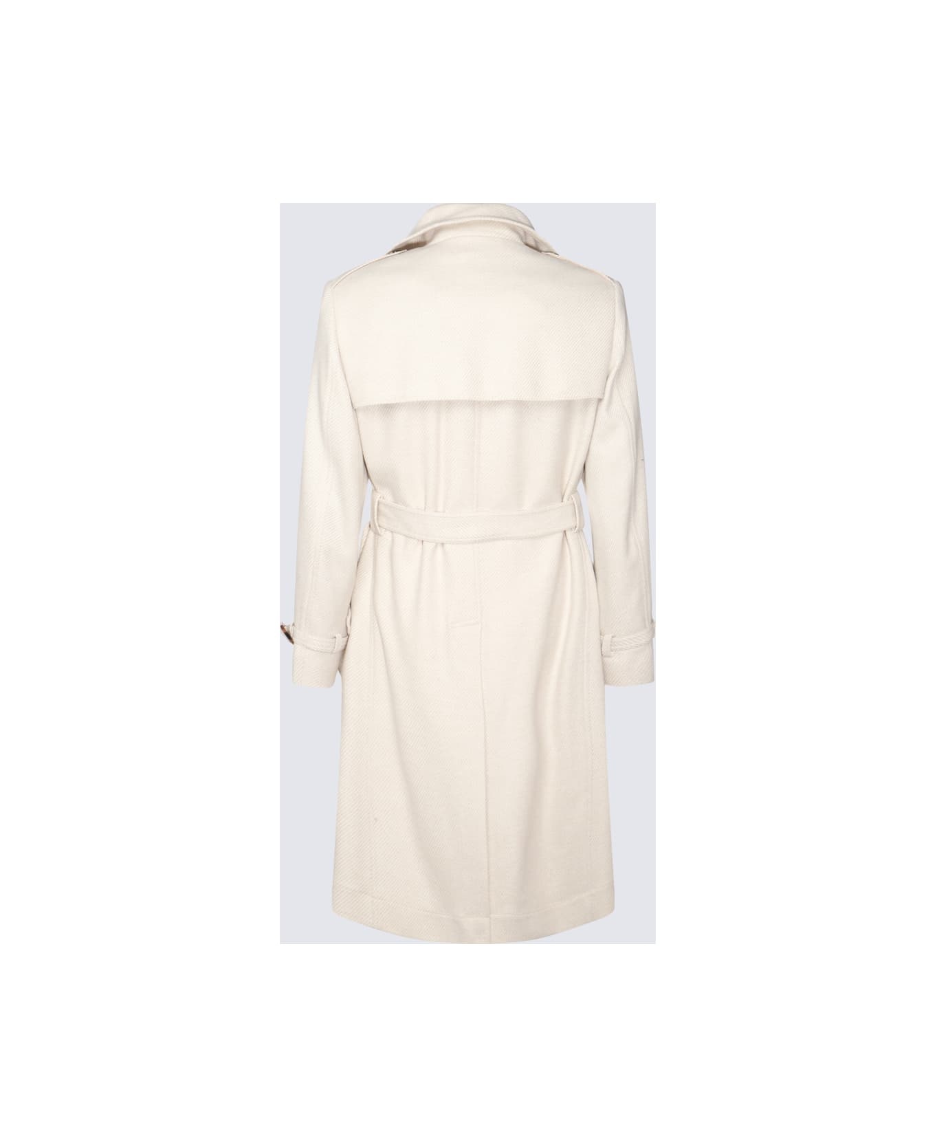 White Wool Coats - 2