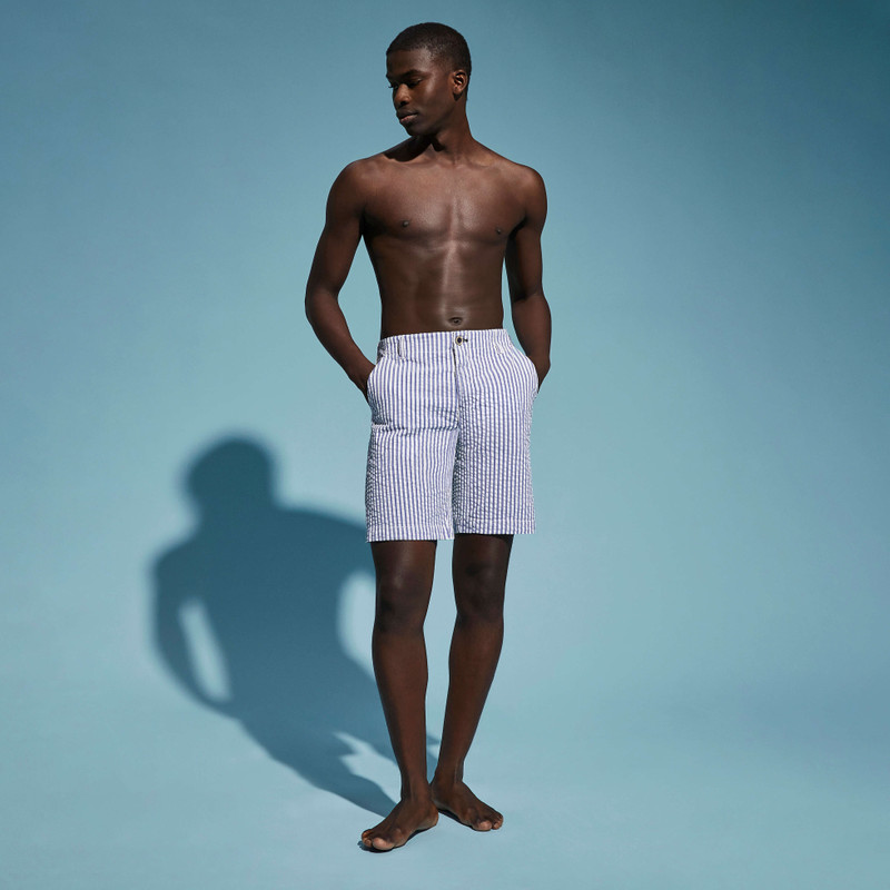 Vilebrequin Men Chino Bermuda Ultra-Light Seersucker outlook