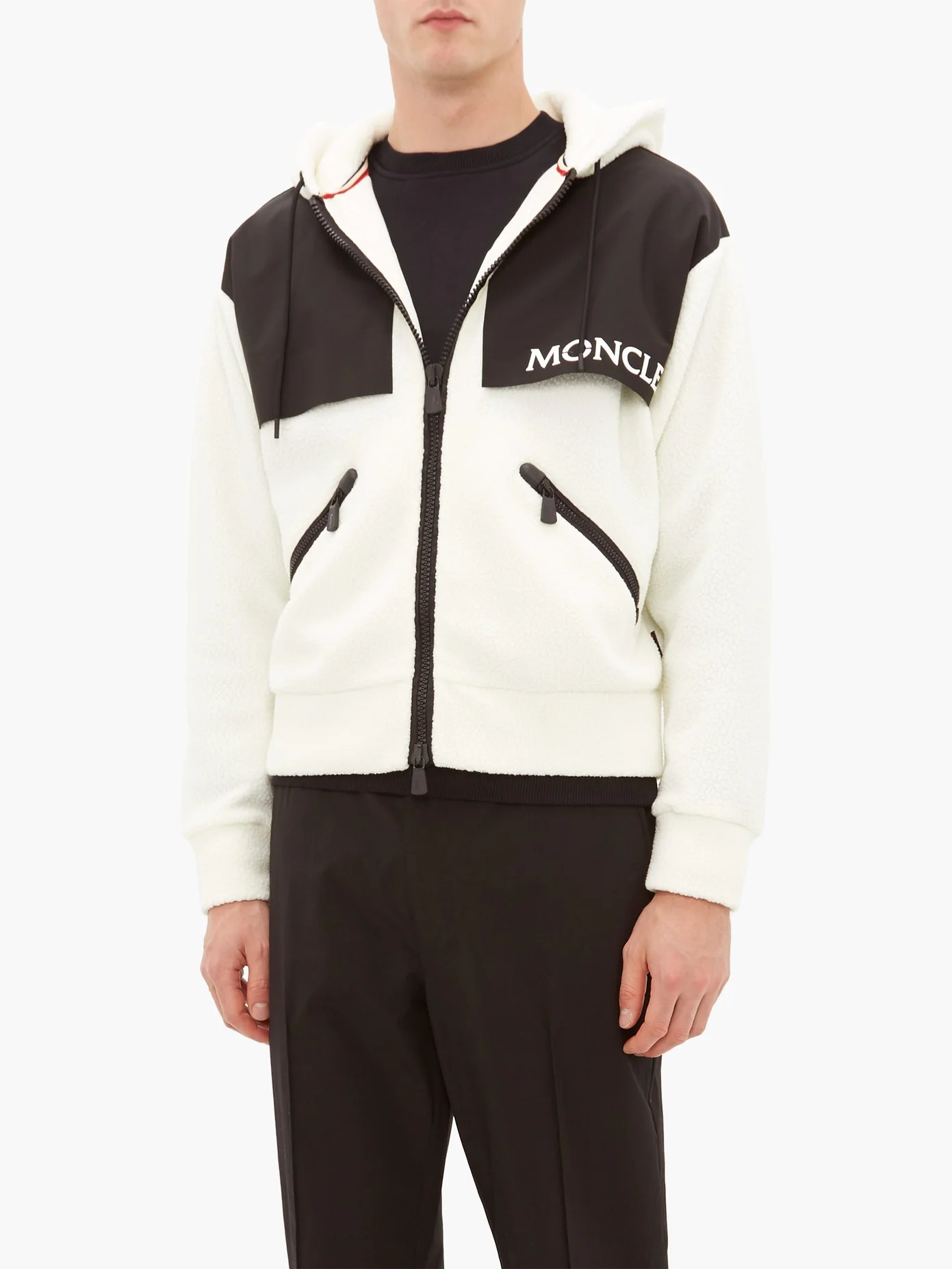 Hooded logo-print fleece ski jacket - 6