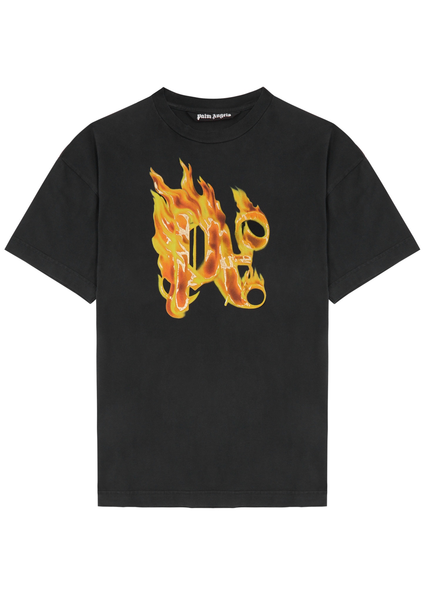 Burning printed cotton T-shirt - 1