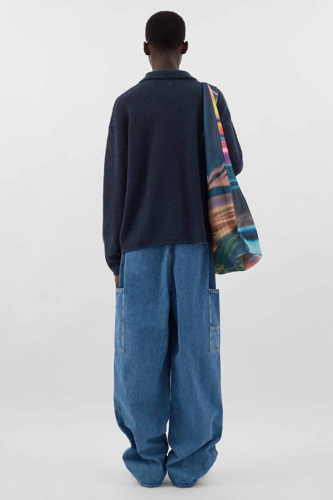 MOHAIR CARDIGAN / deep blue - 4
