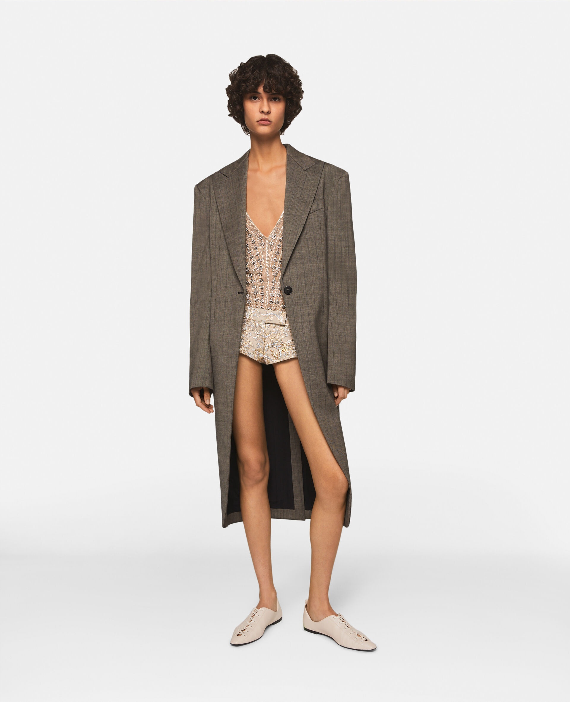 Checked Wool Coat - 2
