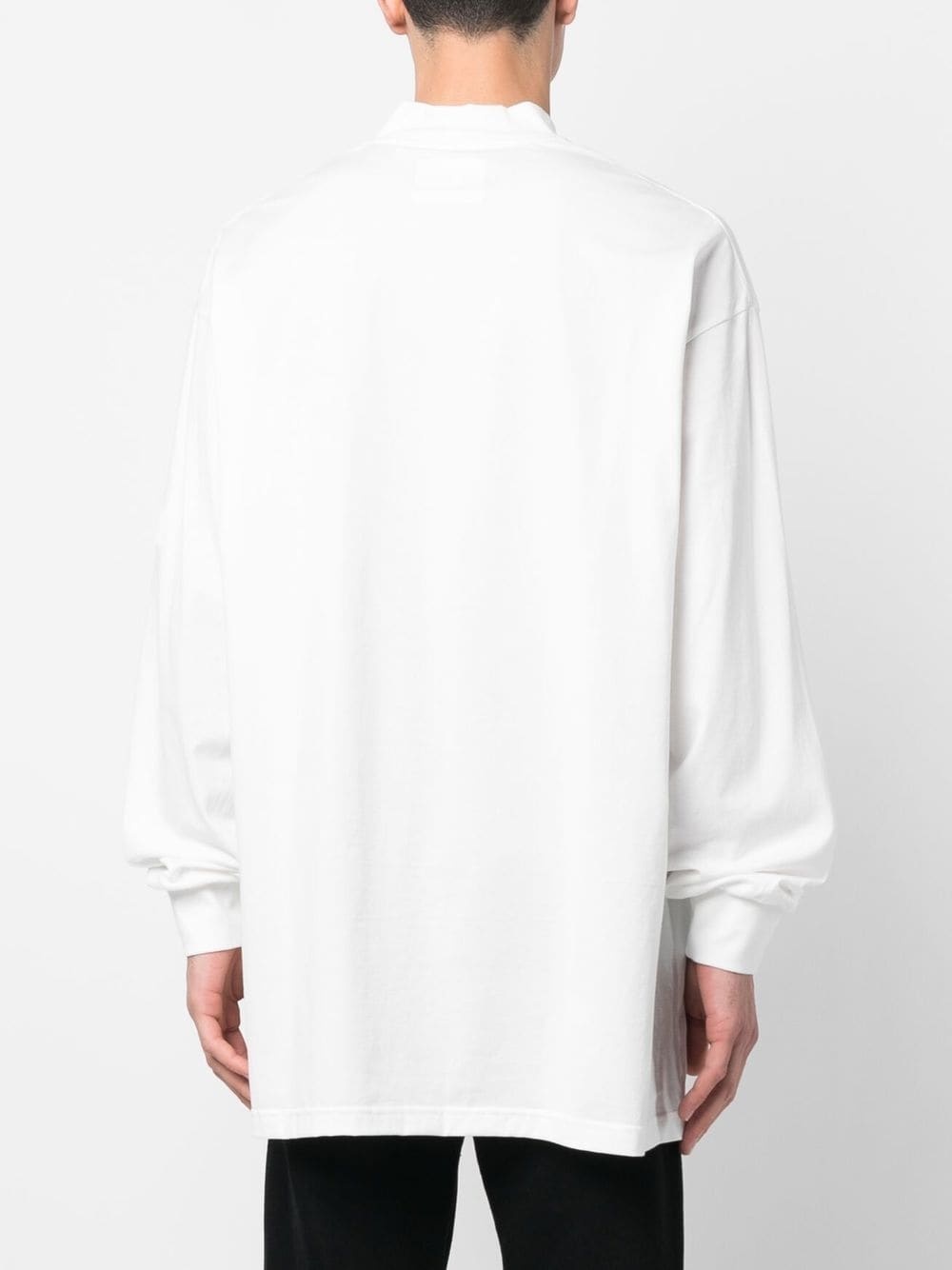 high crew neck sweatshirt - 4