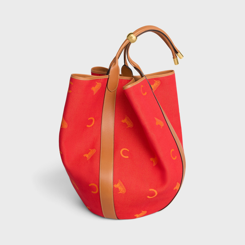 LARGE DROP BUCKET BAG IN JACQUARD C SULKY TEXTILE 6