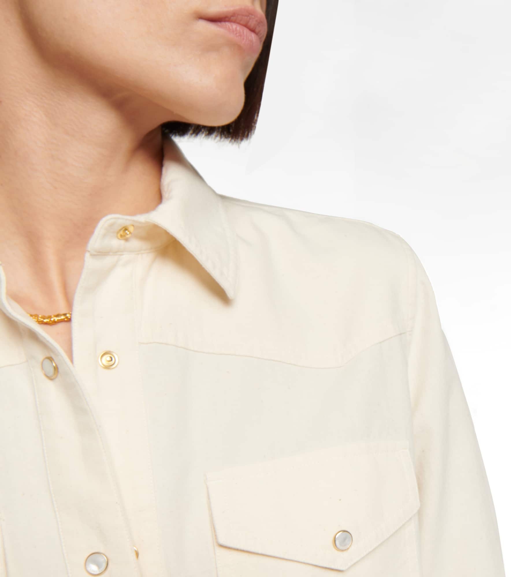 Yelena cotton chambray shirt - 4