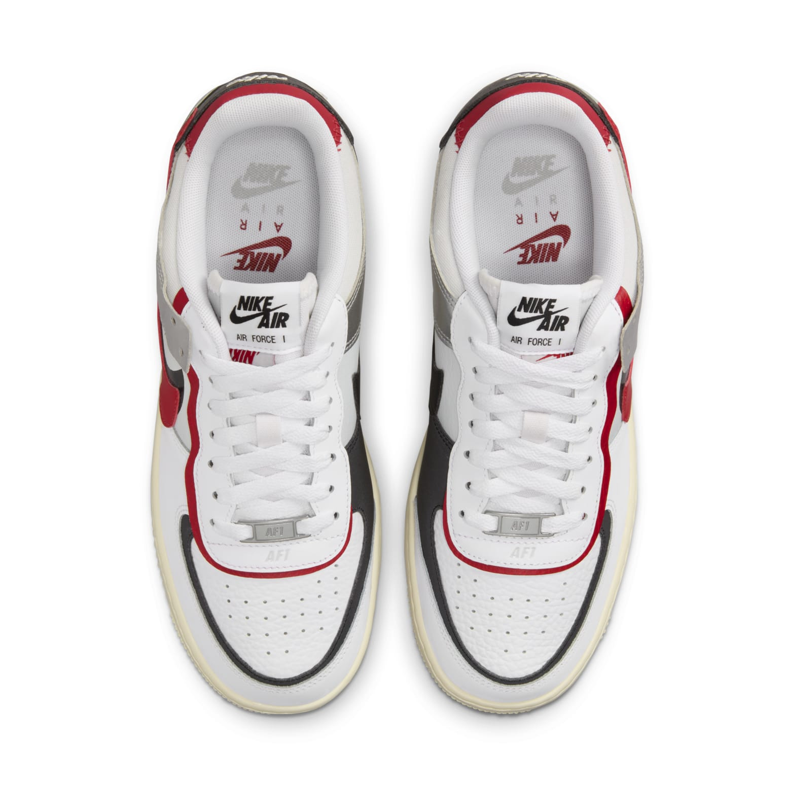 (WMNS) Nike Air Force 1 Shadow 'White Silver Red' FN6335-100 - 4