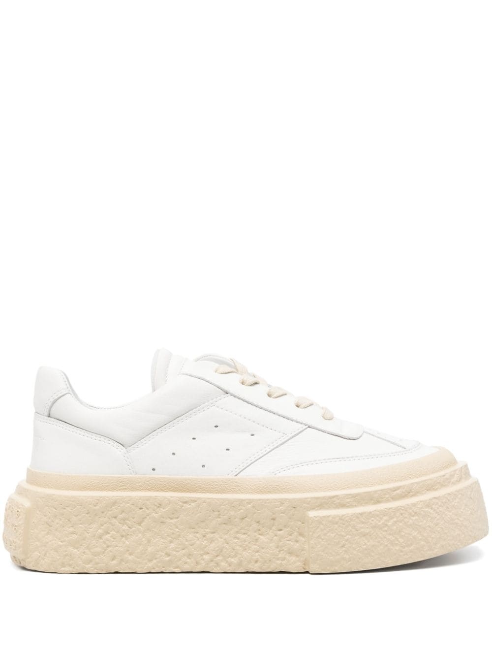 contrasting-platform sneakers - 1