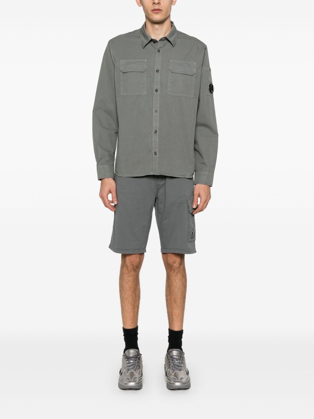 Lens-detailed track shorts - 2