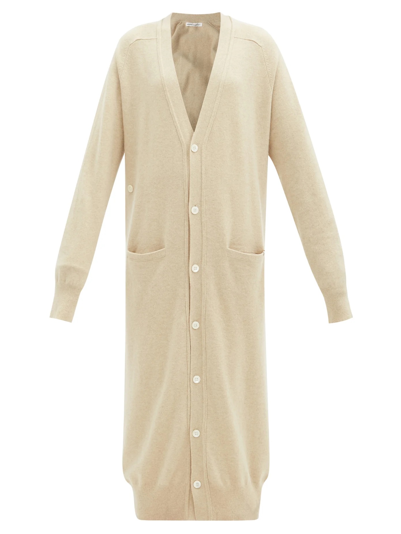 Coco stretch-cashmere longline cardigan - 1