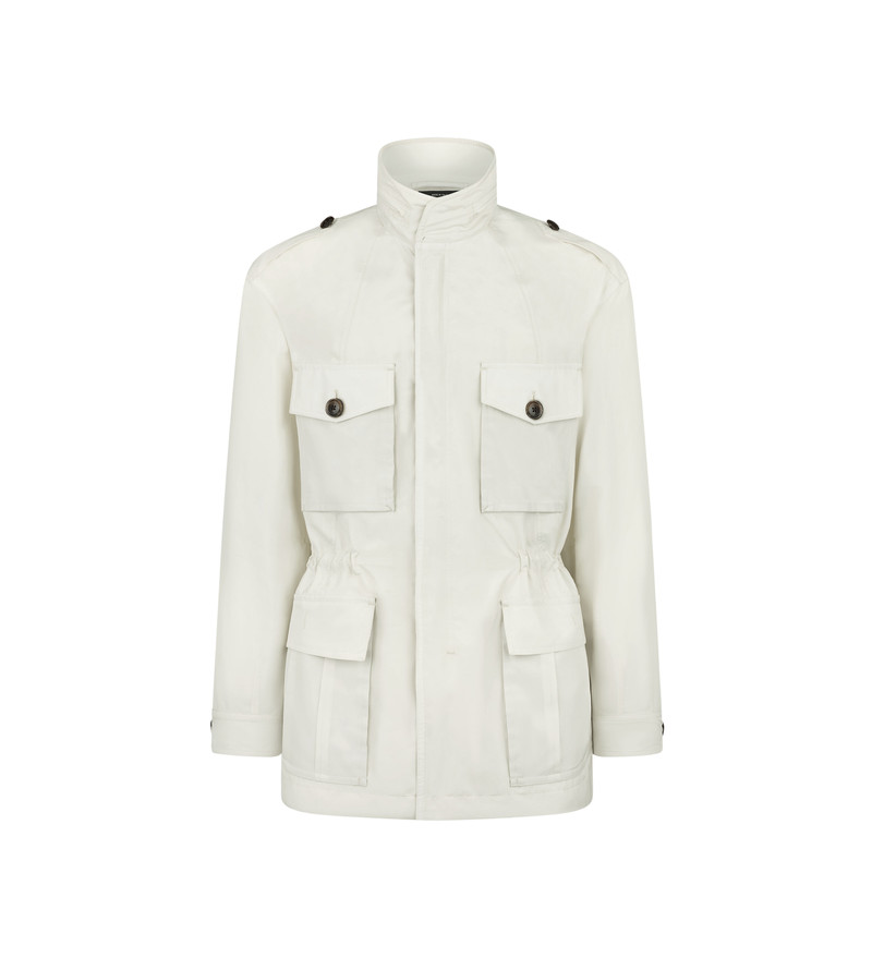 WASHED SILK POPLIN FIELD JACKET 1