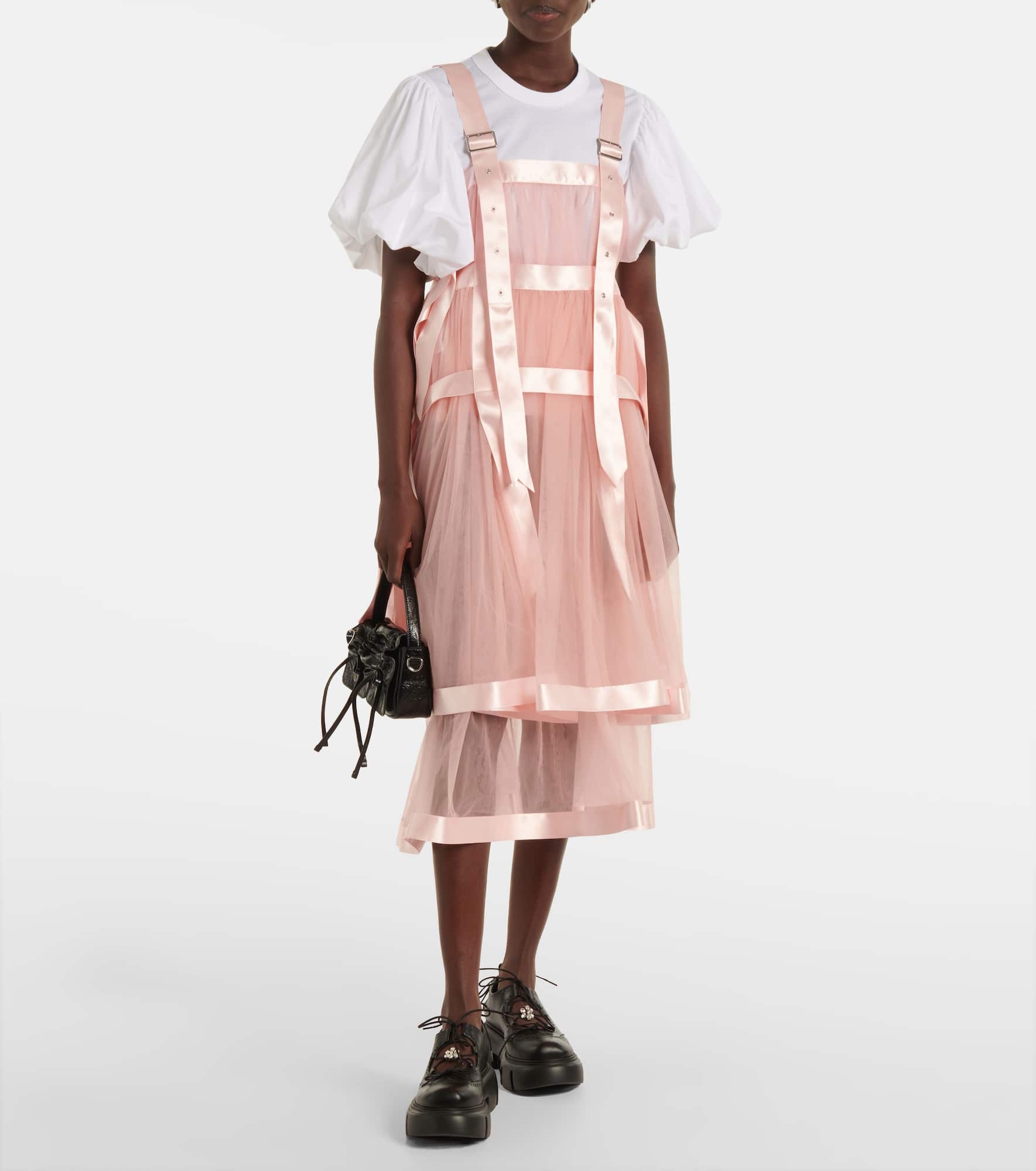Tulle midi dress - 2