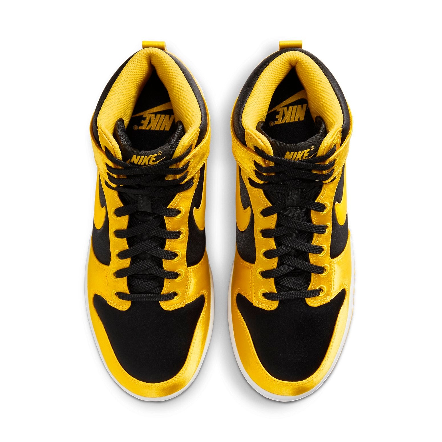 (WMNS) Nike Dunk High Goldenrod Satin 'Yellow Black' FN4216-001 - 4