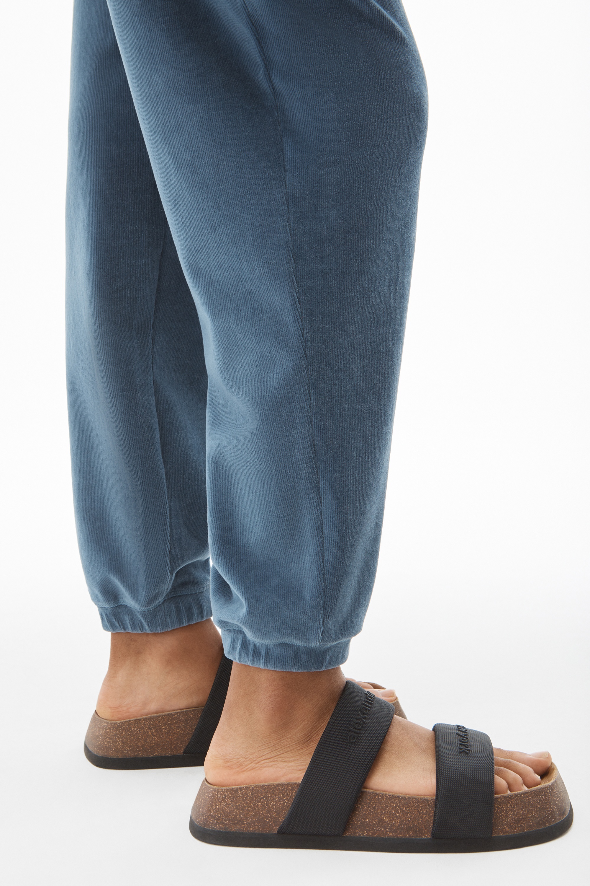LOGO ELASTIC JOGGER IN STRETCH CORDUROY - 5