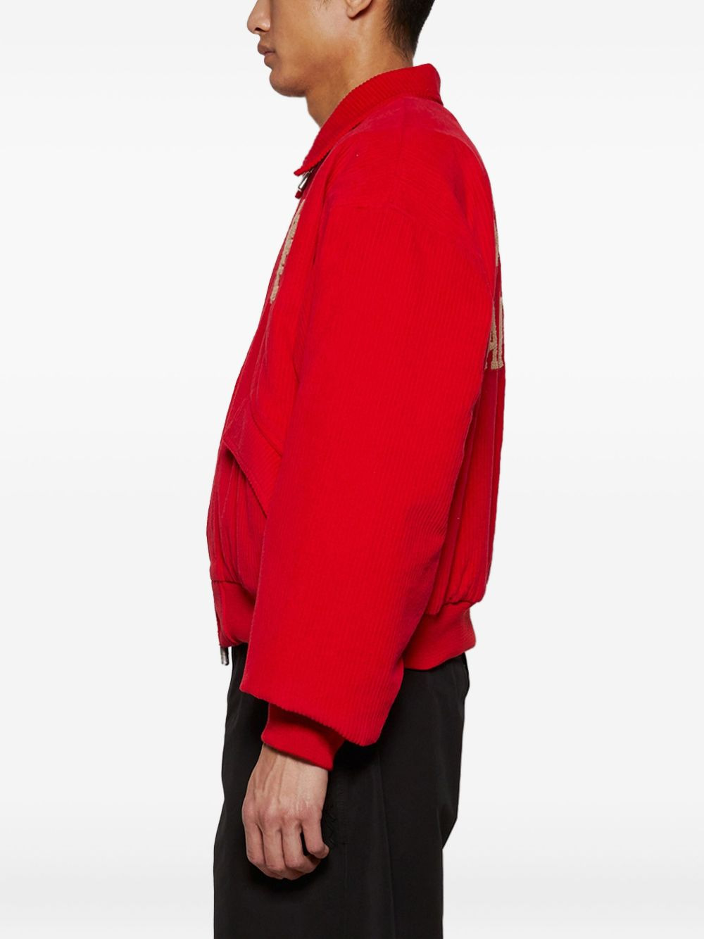 corduroy logo-detail jacket - 4