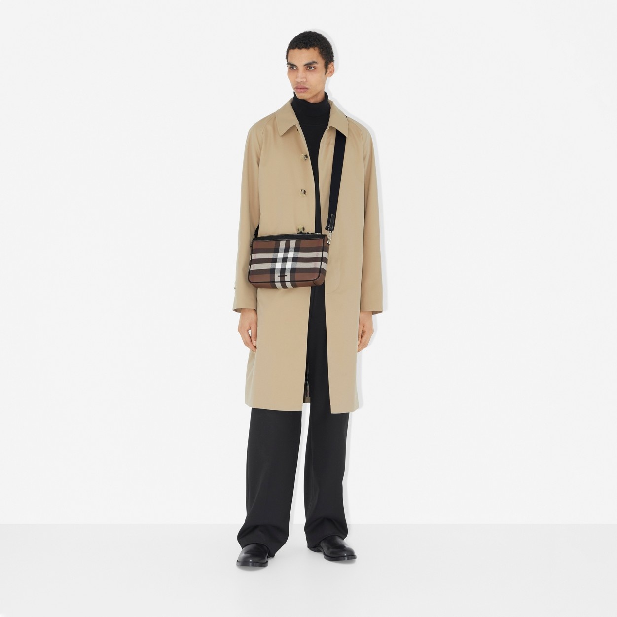 Exaggerated Check Rambler Bag - 4