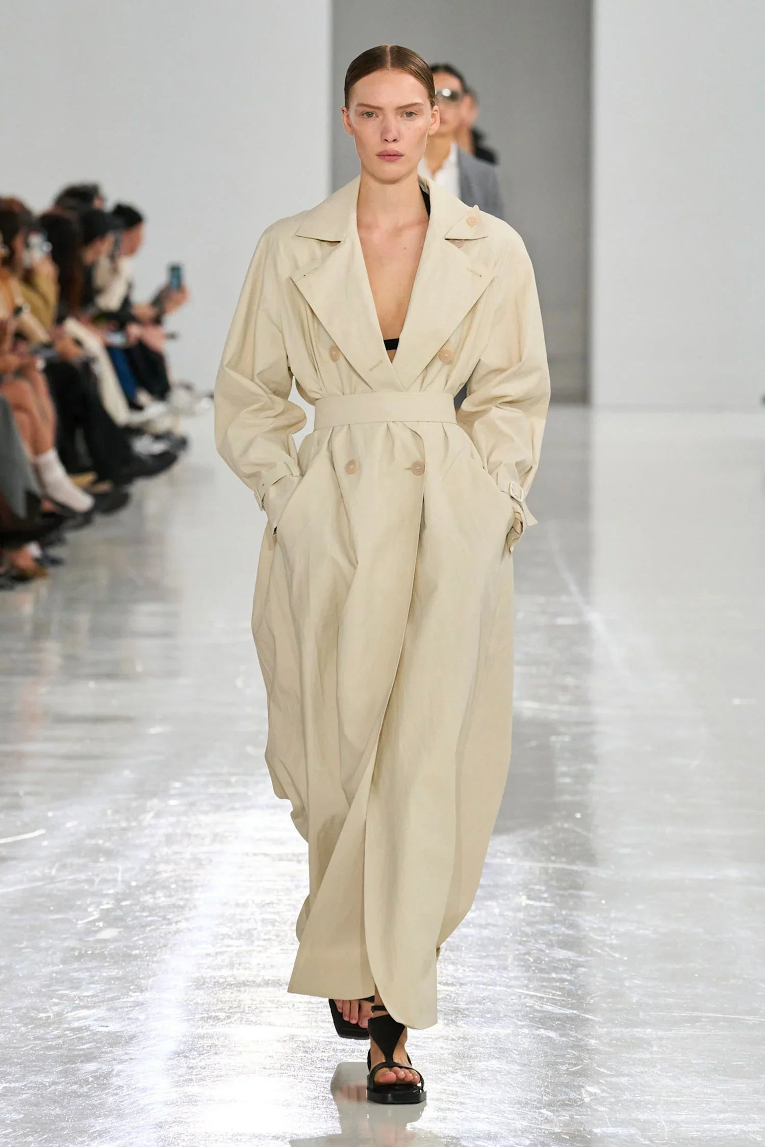 Ronco-Long-Linen-Cloth-Trench-Coat - 5
