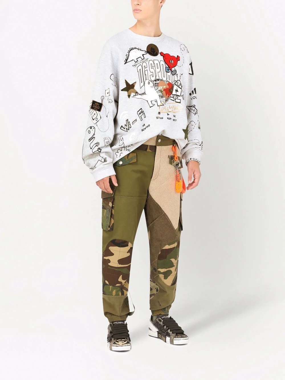 camouflage-print cargo trousers - 2