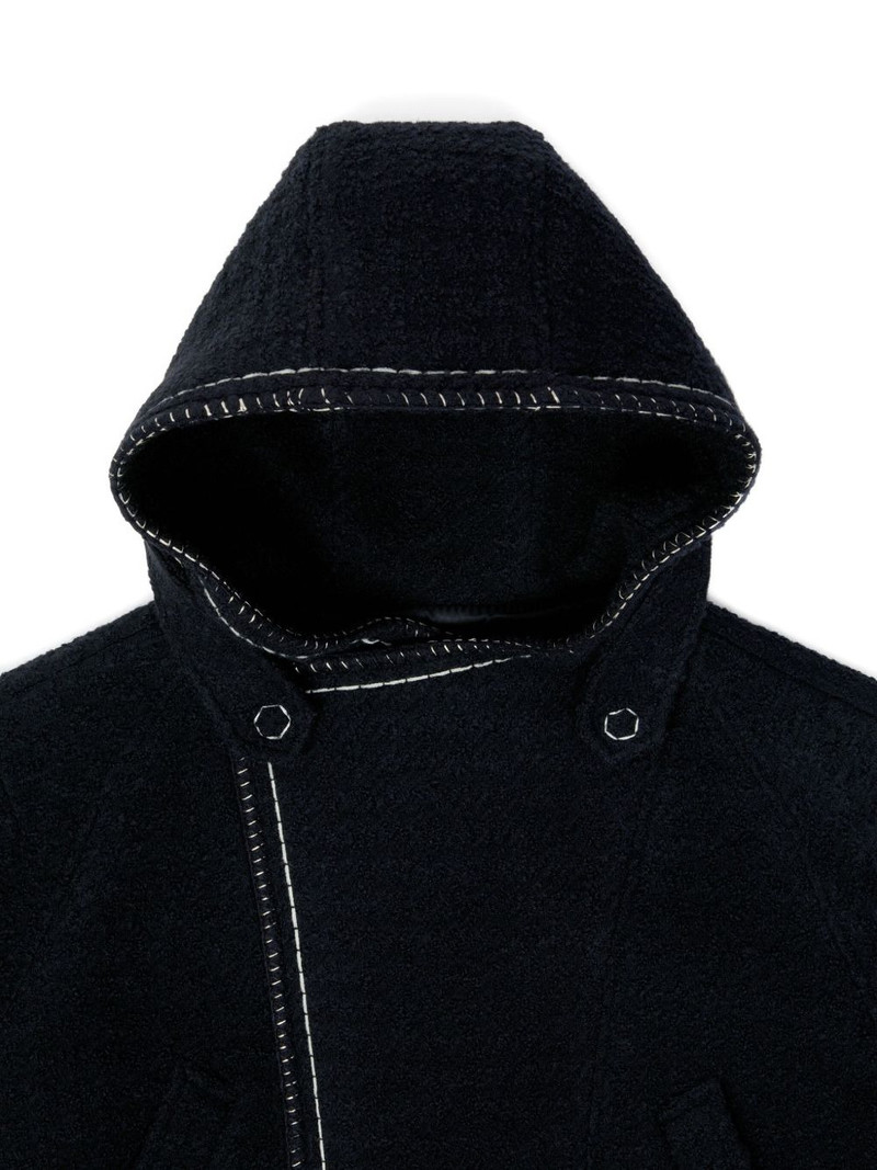 hooded-neck long-sleeve coat 4