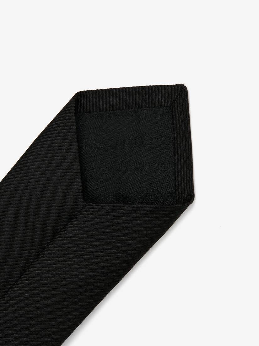 Men's Silk Tree Graffiti Tie in Black - 4