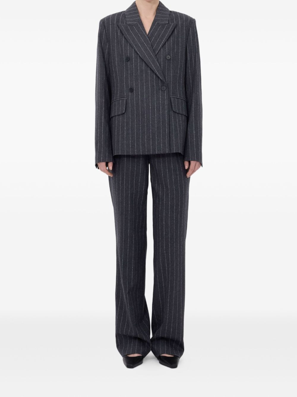 Kalen pinstripe double-breasted blazer - 2