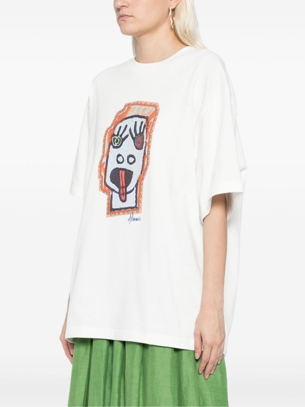 players face oversized t-shirt - 3