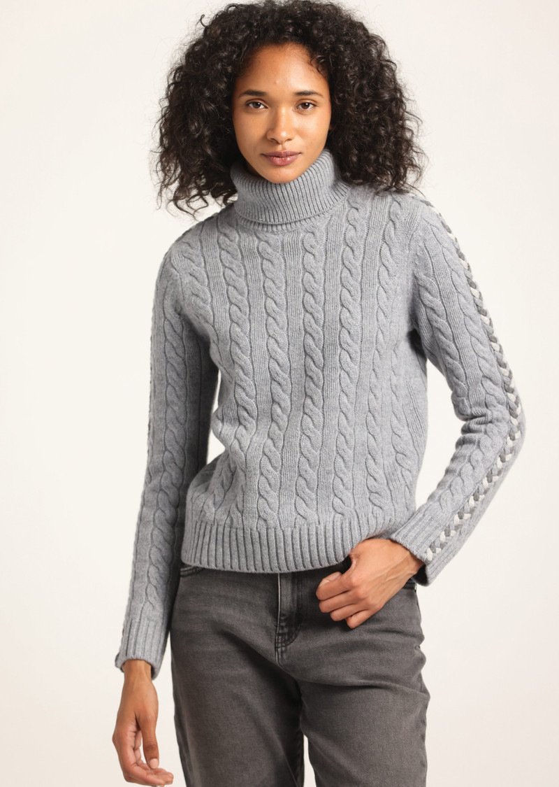 PIPPA LACE UP TURTLENECK 1