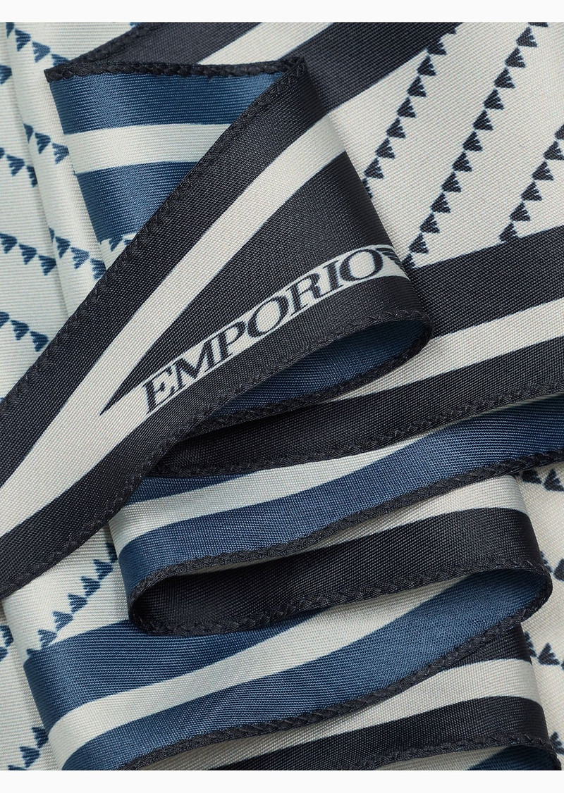 EMPORIO ARMANI Foulard with all-over print outlook