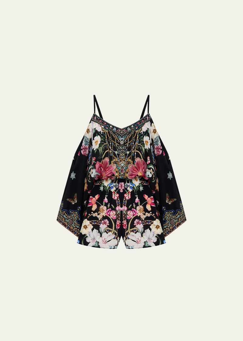 Midnight in Monserrate Drop Shoulder Playsuit 1
