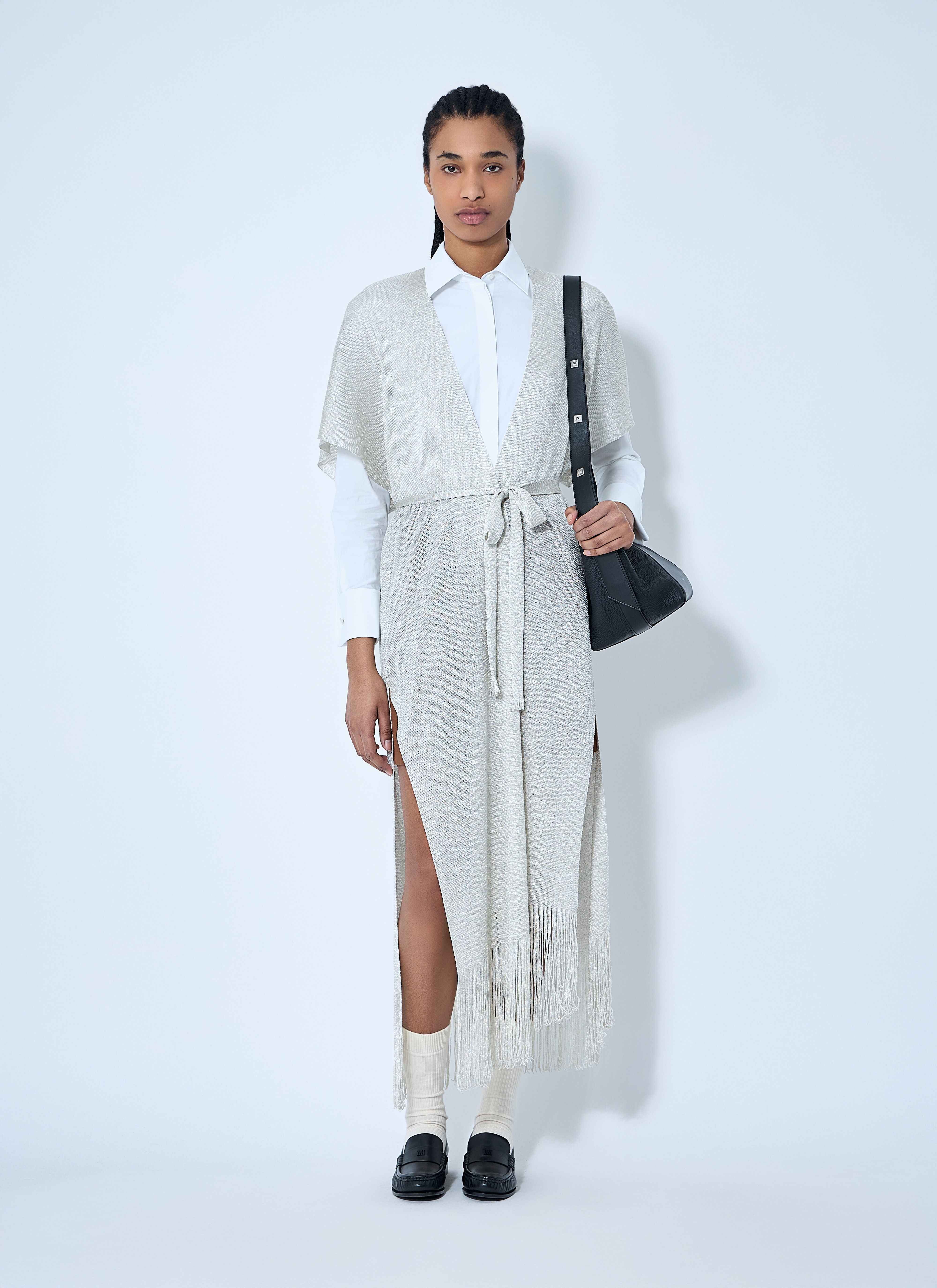 Belted Knit Cardigan - 2