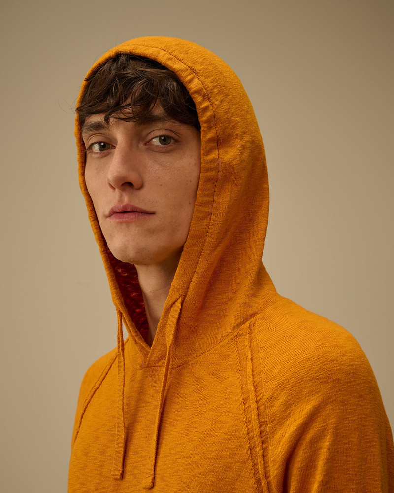 Cotton/Nylon Hooded Lens Sweater 6