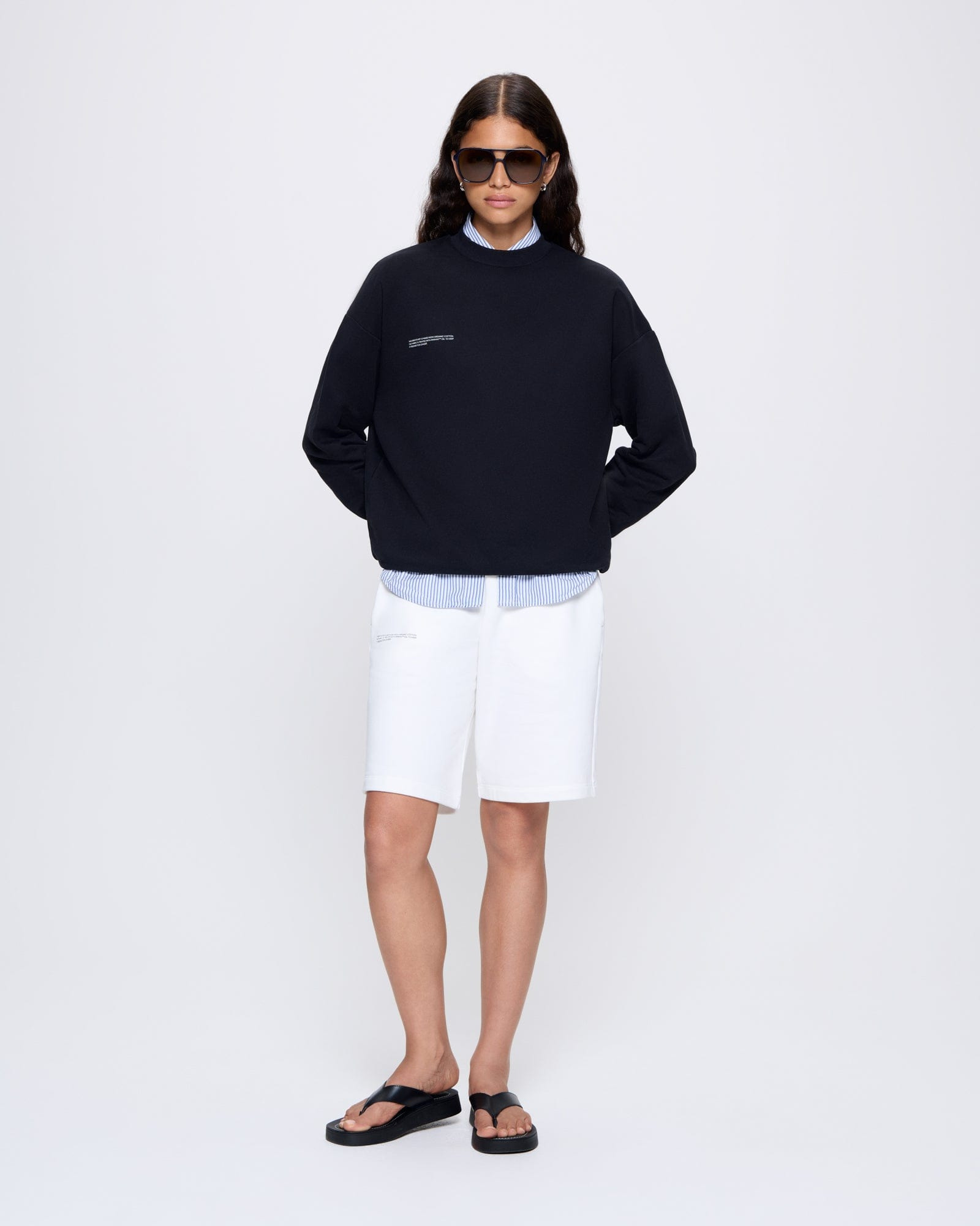 Womens 365 Midweight Sweatshirt - Black - 3