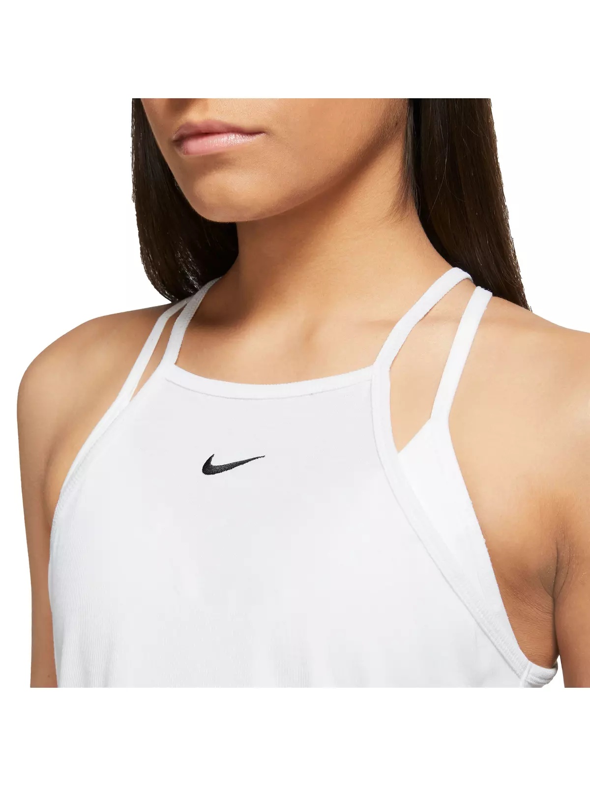 Women's Sportswear Essentials Ribbed Cami Tank Top-White - 3